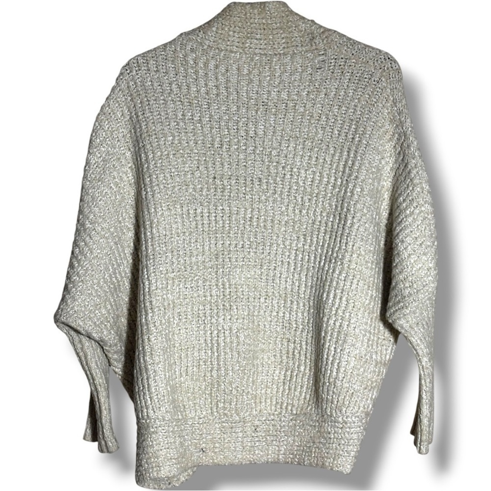 Windsor Elegant Cream Women's Knit Dolman Sleeve Cozy Oversized Cardigan - Picture 11 of 15